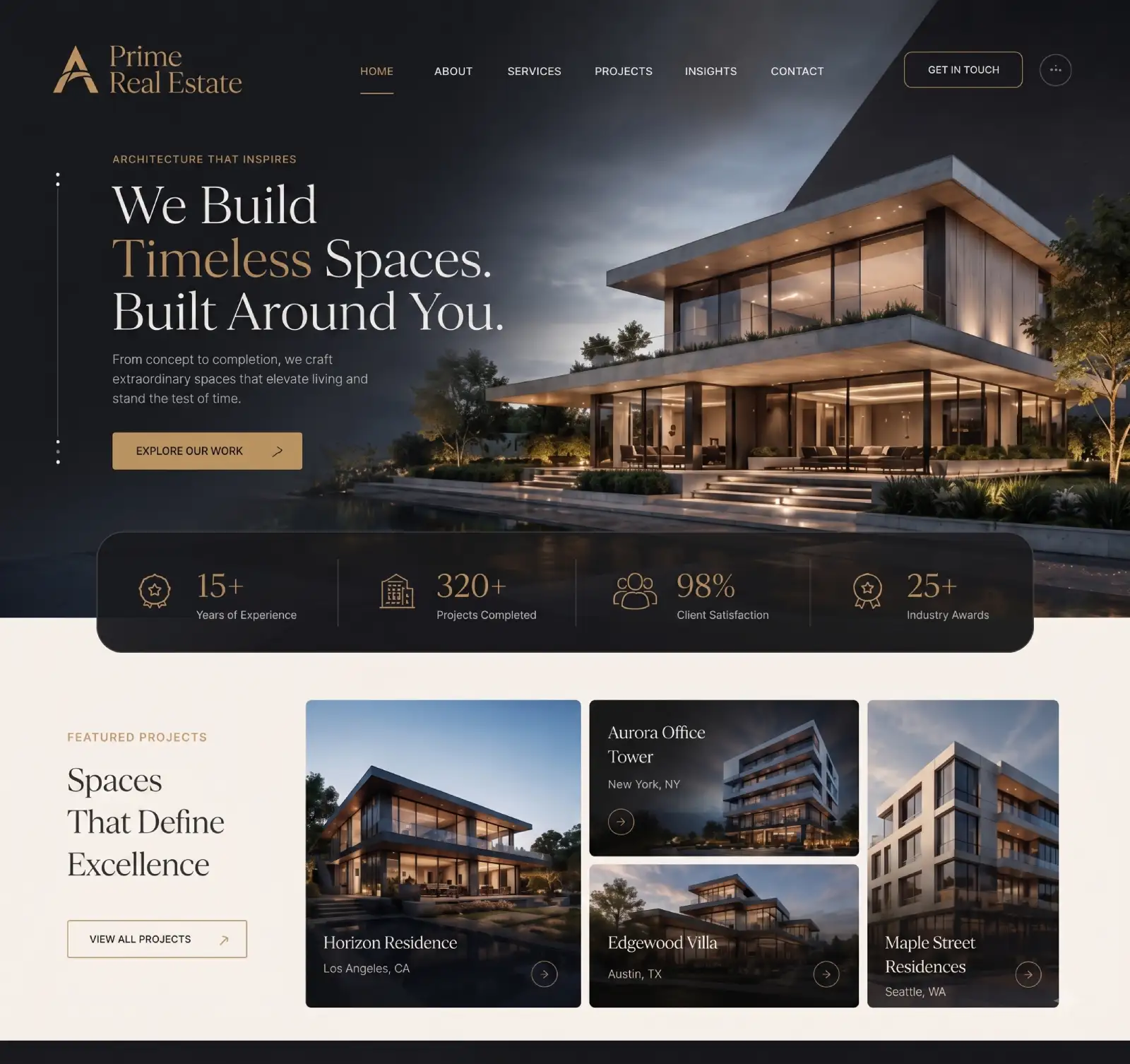 Prime Real Estate interface