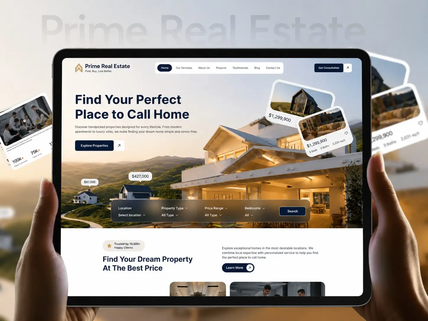 Prime Real Estate mockup